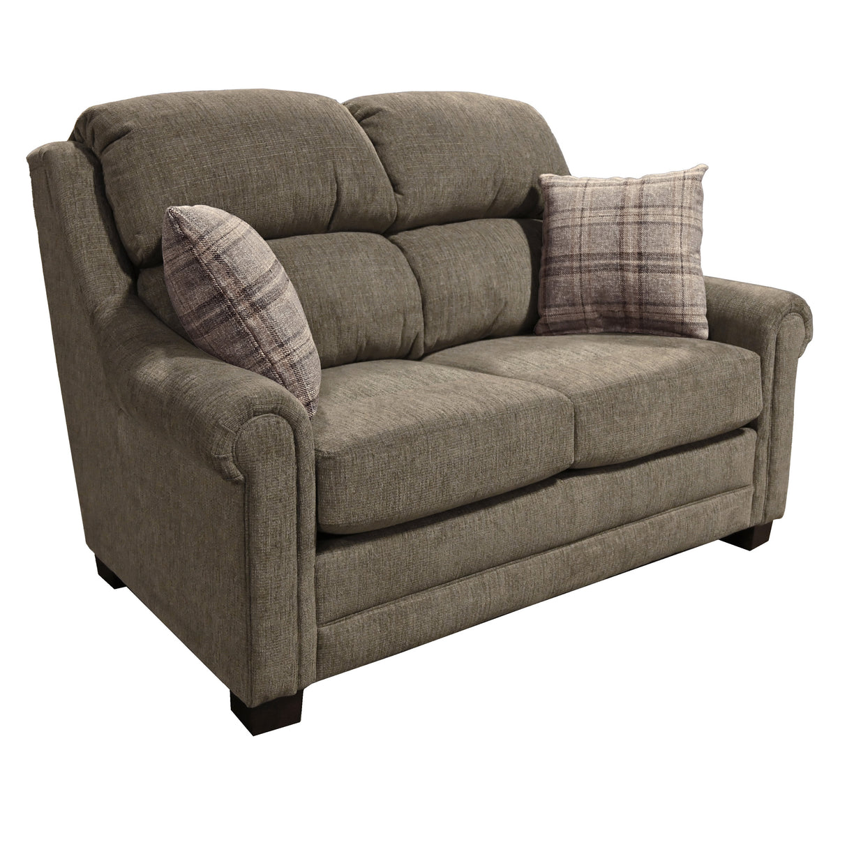 Front right view of Redcliffe Truffle Loveseat