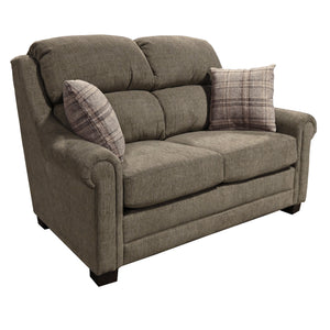 Front right view of Redcliffe Truffle Loveseat