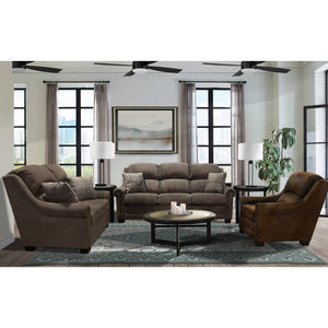 A room setting featuring Redcliffe Truffle Loveseat