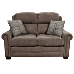 Redcliffe Truffle Nail Head Loveseat QK1107149