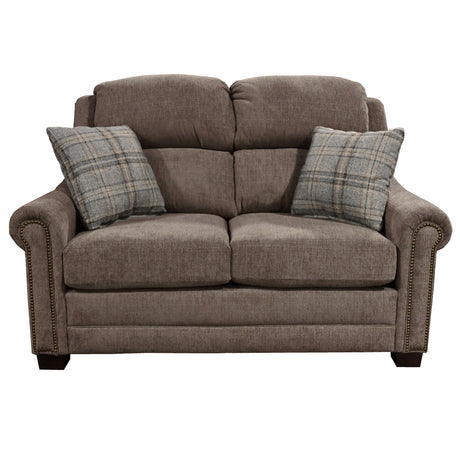 Redcliffe Truffle Nail Head Loveseat QK1107149