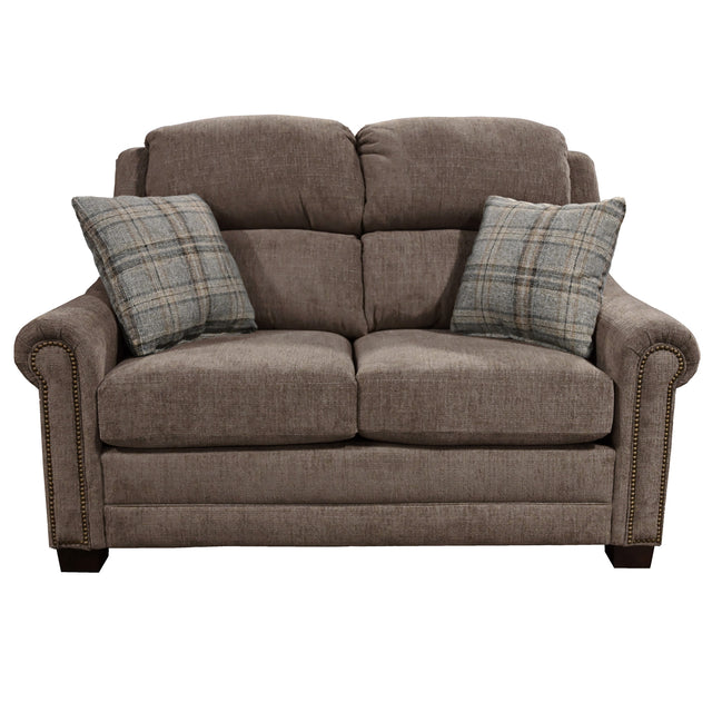 Redcliffe Truffle Nail Head Loveseat QK1107149