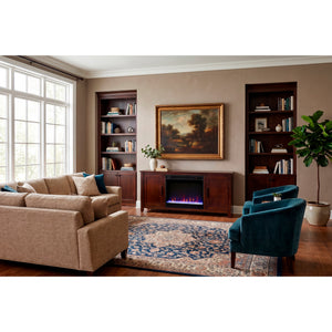 Room setting 2 featuring Prescott Rosewood Fireplace Console