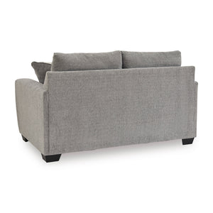 Back view of Loreo Flint Loveseat