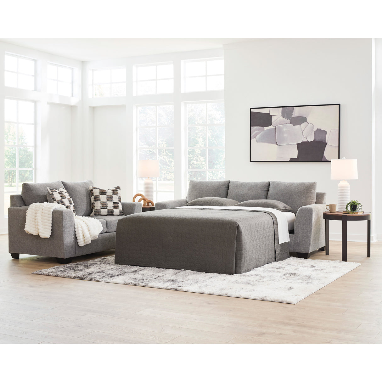 A room setting featuring Loreo Flint Queen Sleeper