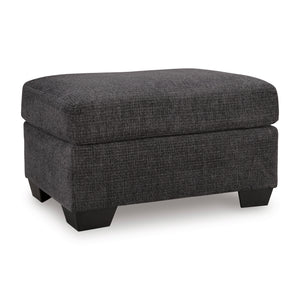 Front right view of Loreo Ebony Ottoman