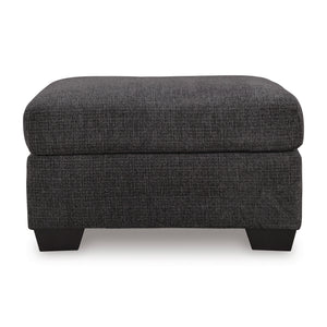 Back view of Loreo Ebony Ottoman