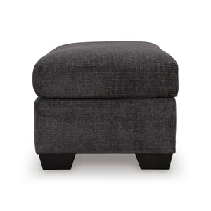 Side view of Loreo Ebony Ottoman