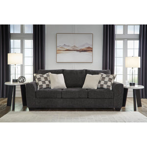 A room setting featuring Loreo Ebony Sofa