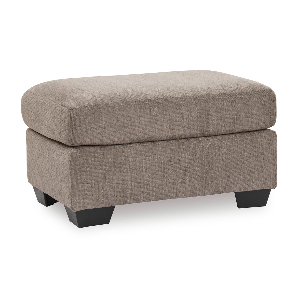 Front right view of Loreo Truffle Ottoman