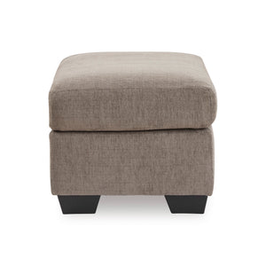 Side view of Loreo Truffle Ottoman