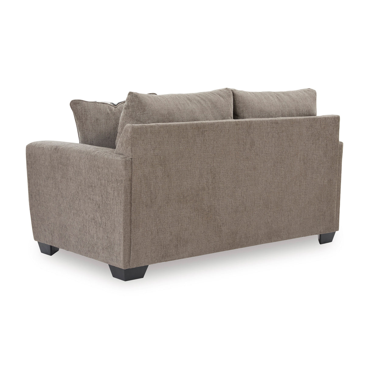 Back view of Loreo Truffle Loveseat
