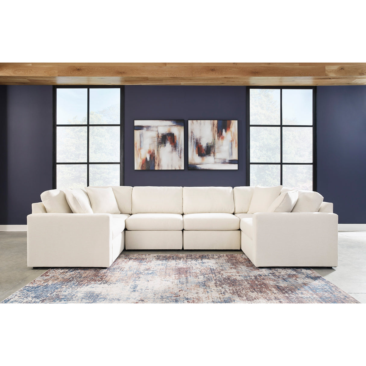 A room setting featuring Modmax Oyster Right Chair