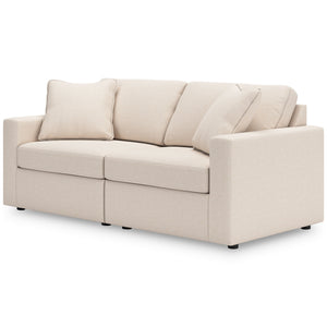 Side view of Modmax Oyster 2 Piece Loveseat