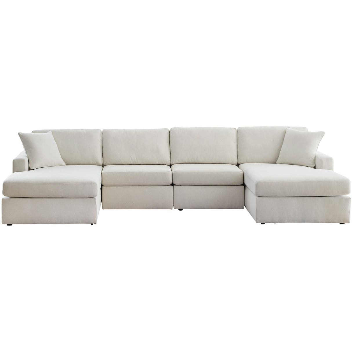 Modmax Oyster 4 Piece Dual Chaise Sectional QK1107339
