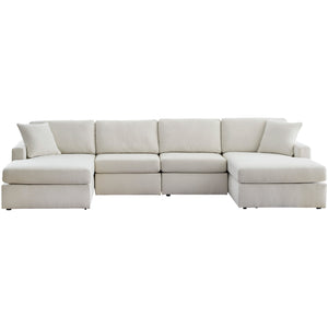 Modmax Oyster 4 Piece Dual Chaise Sectional QK1107339