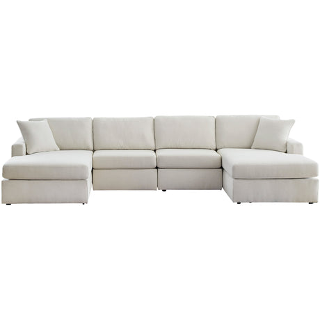 Modmax Oyster 4 Piece Dual Chaise Sectional QK1107339
