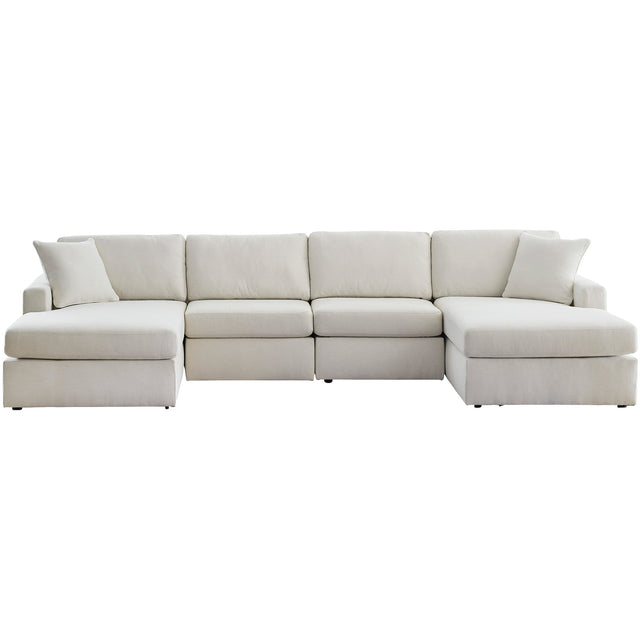 Modmax Oyster 4 Piece Dual Chaise Sectional QK1107339