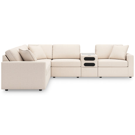 Modmax Oyster 6 Piece Sectional with Audio Console QK1107341