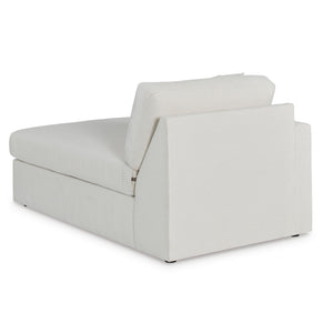 Back view of Modmax Oyster Left Storage Chaise