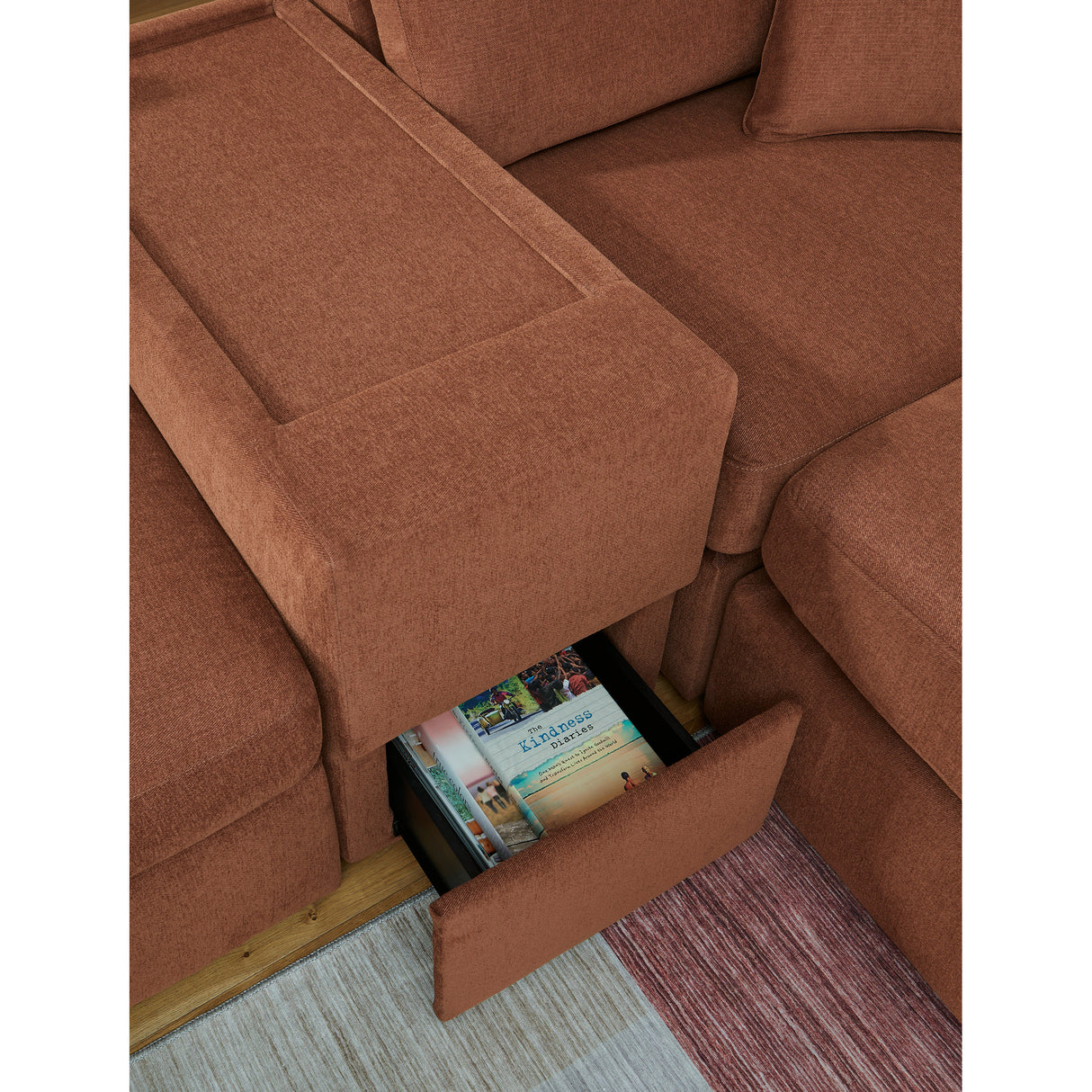 Detail view of Modmax Spice Storage Console
