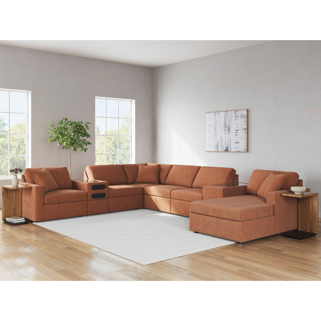 A room setting featuring Modmax Spice Left Chair