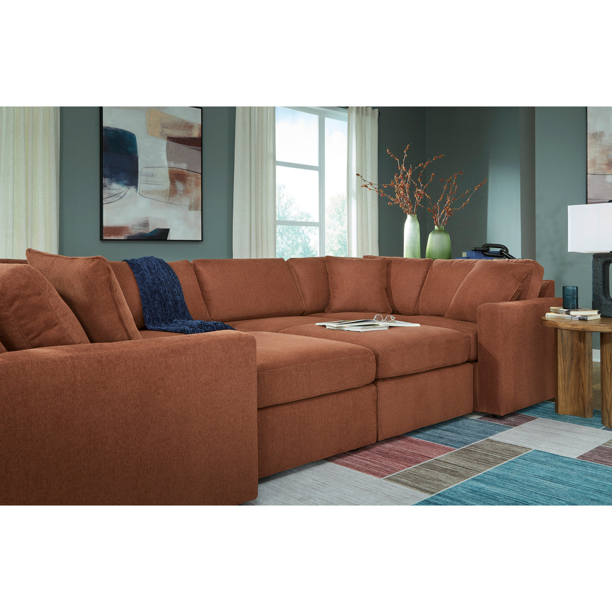 Detail view of Modmax Spice Ottoman