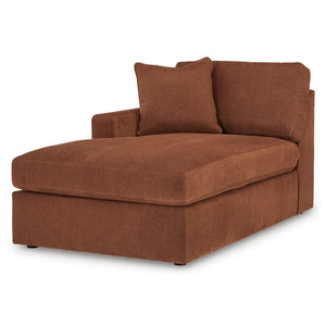 Front right view of Modmax Spice Left Storage Chaise