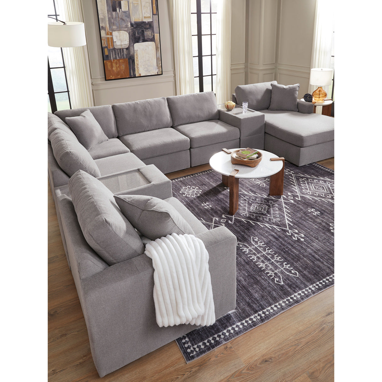 Room setting 2 featuring Modmax Granite Storage Console