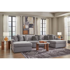 Room setting 3 featuring Modmax Granite 4 Piece Dual Chaise Sectional
