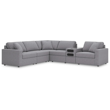 Modmax Granite 6 Piece Sectional with Audio Console QK1107385