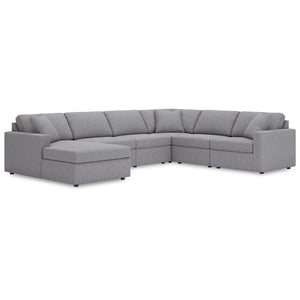 Modmax Granite 6 Piece Left Storage Chaise Sectional QK1107388