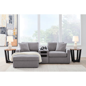 A room setting featuring Modmax Granite Left Chaise