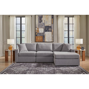 Room setting 3 featuring Modmax Granite Right Storage Chaise