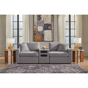 A room setting featuring Modmax Granite Audio Console