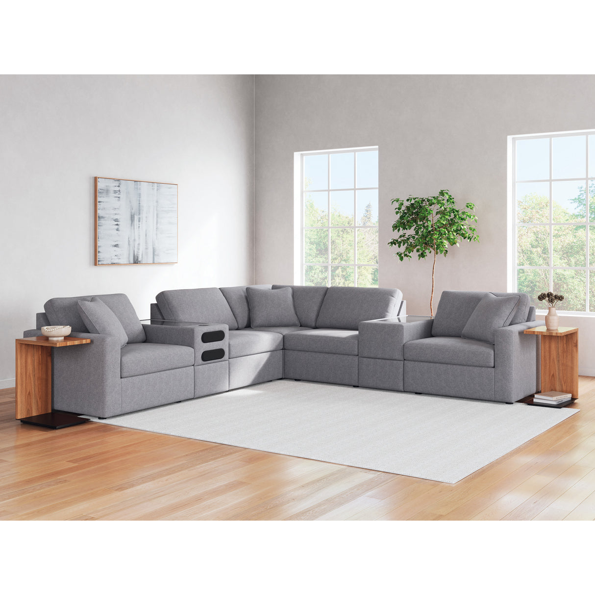 Room setting 2 featuring Modmax Granite Audio Console
