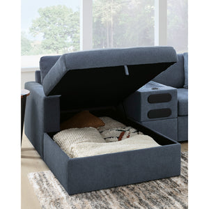 Detail view of Modmax Ink Left Storage Chaise