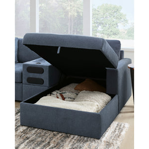 Detail view of Modmax Ink Right Storage Chaise