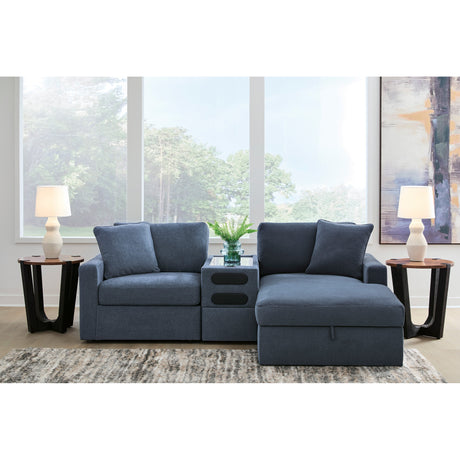 A room setting featuring Modmax Ink Right Storage Chaise