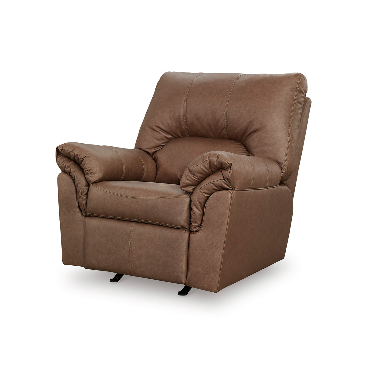 Side view of Whitlock Caramel Rocker Recliner