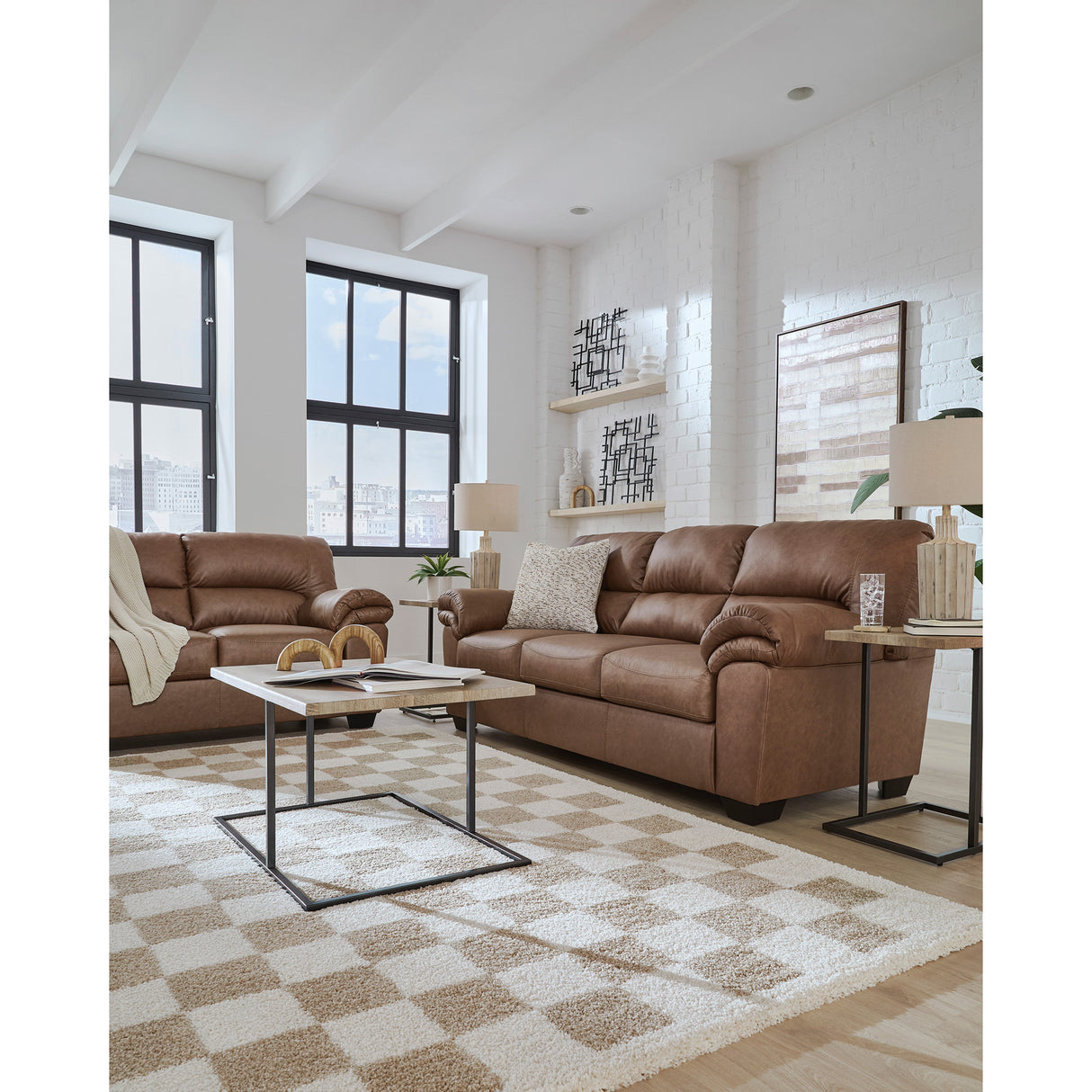 Room setting 5 featuring Whitlock Caramel Sofa