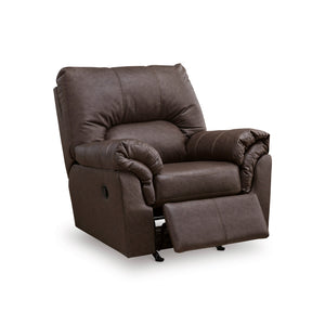 Front right view of Whitlock Umber Rocker Recliner