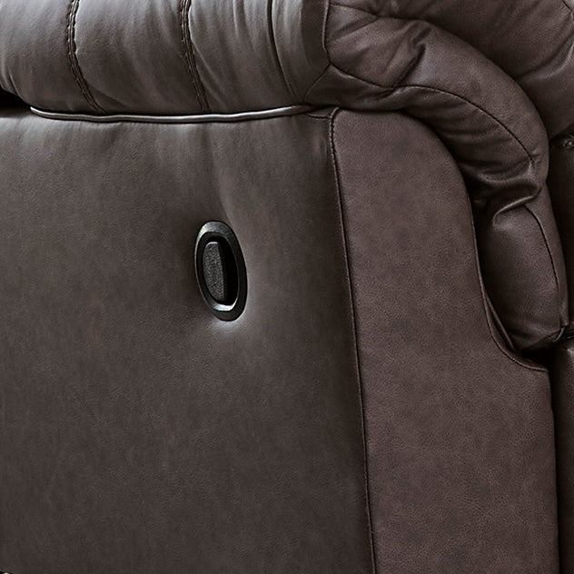 Detail view of Whitlock Umber Rocker Recliner