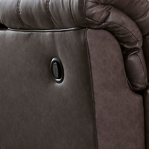 Detail view of Whitlock Umber Rocker Recliner