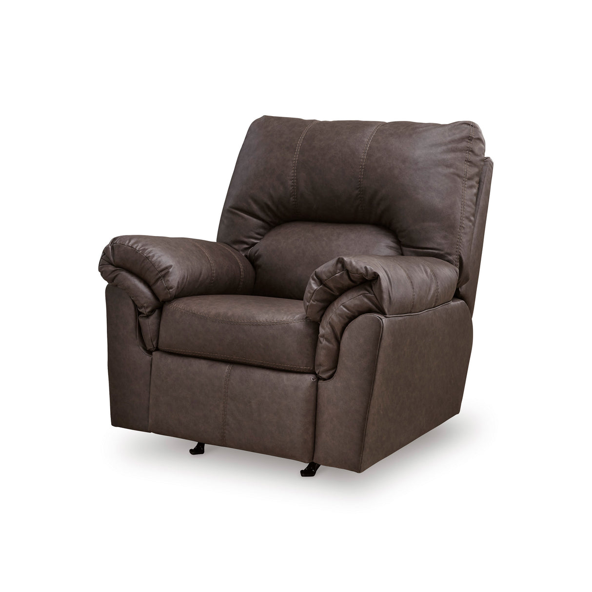 Side view of Whitlock Umber Rocker Recliner