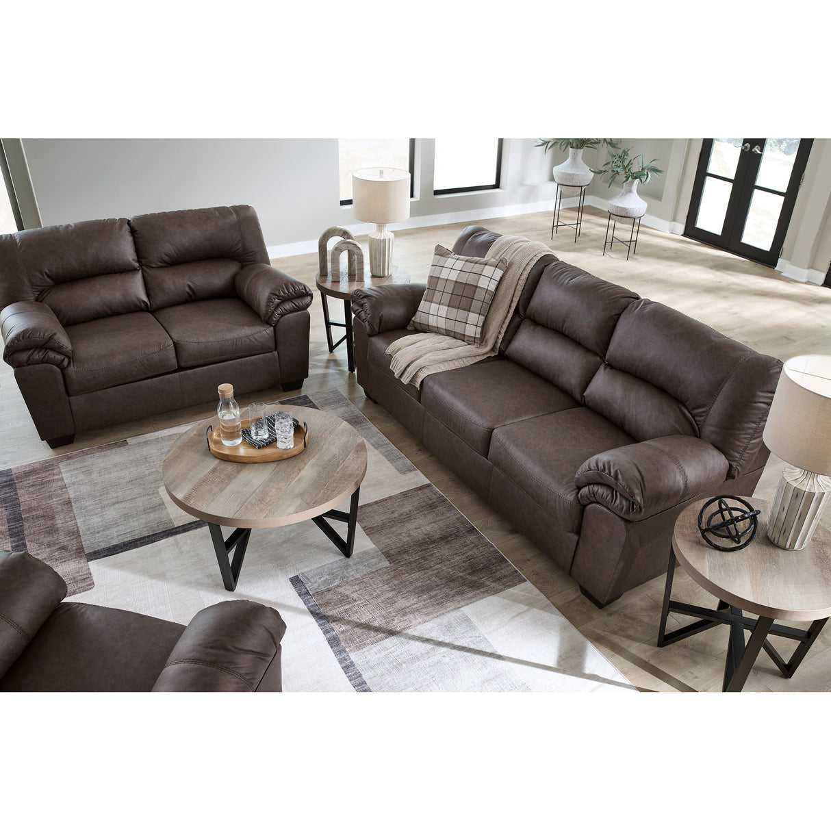 Room setting 5 featuring Whitlock Umber Sofa