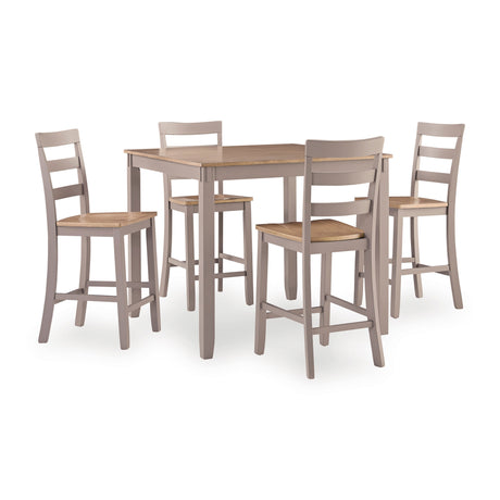 Gesthaven 5 Piece Square Counter Dining Set