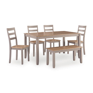 Gesthaven 6 Piece Rectangular Dining Set