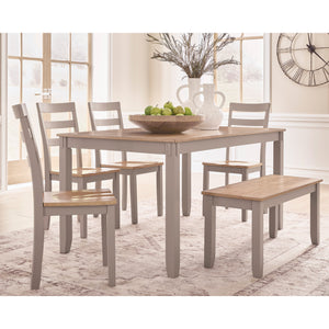 Gesthaven 6 Piece Rectangular Dining Set