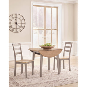 Gesthaven 3 Piece Round Drop Leaf Dining Set